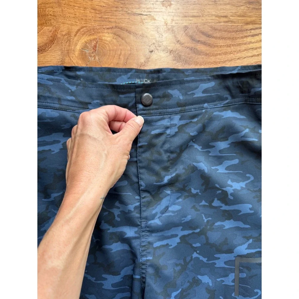 Mack Weldon Board Shorts Mens XXL Blue Camo Swim Trunks Quick Dry‎ Pocket